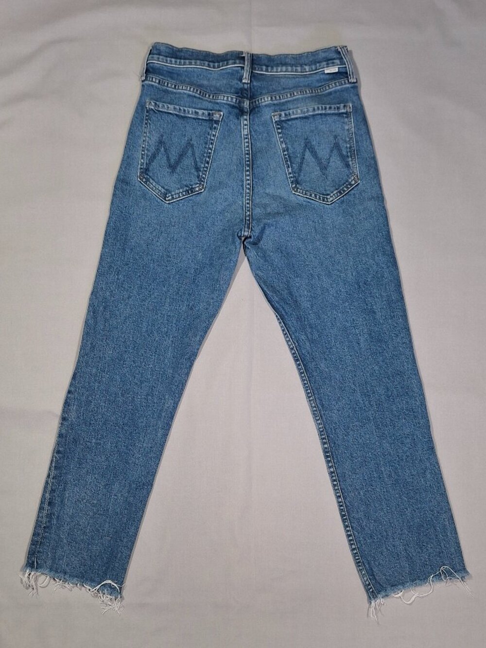 MOTHER Tomcat Ankle Fray Jeans Arigato Mr Roboto High Rise Straight | Size 29 - Picture 4 of 15